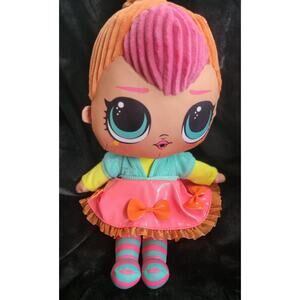 MGA LOL Suprise Huggable Soft Neon Cutie Suprise Plush Doll Big Eyes 16 inches